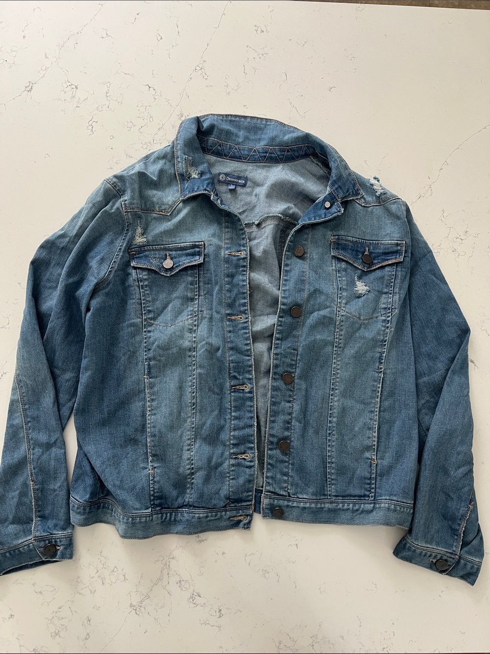 Democracy Distressed Denim Jacket